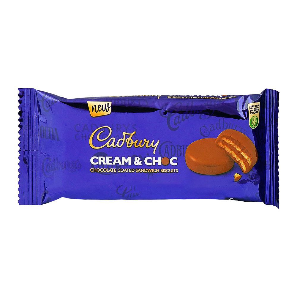 New cadbury cream & choco biscuit