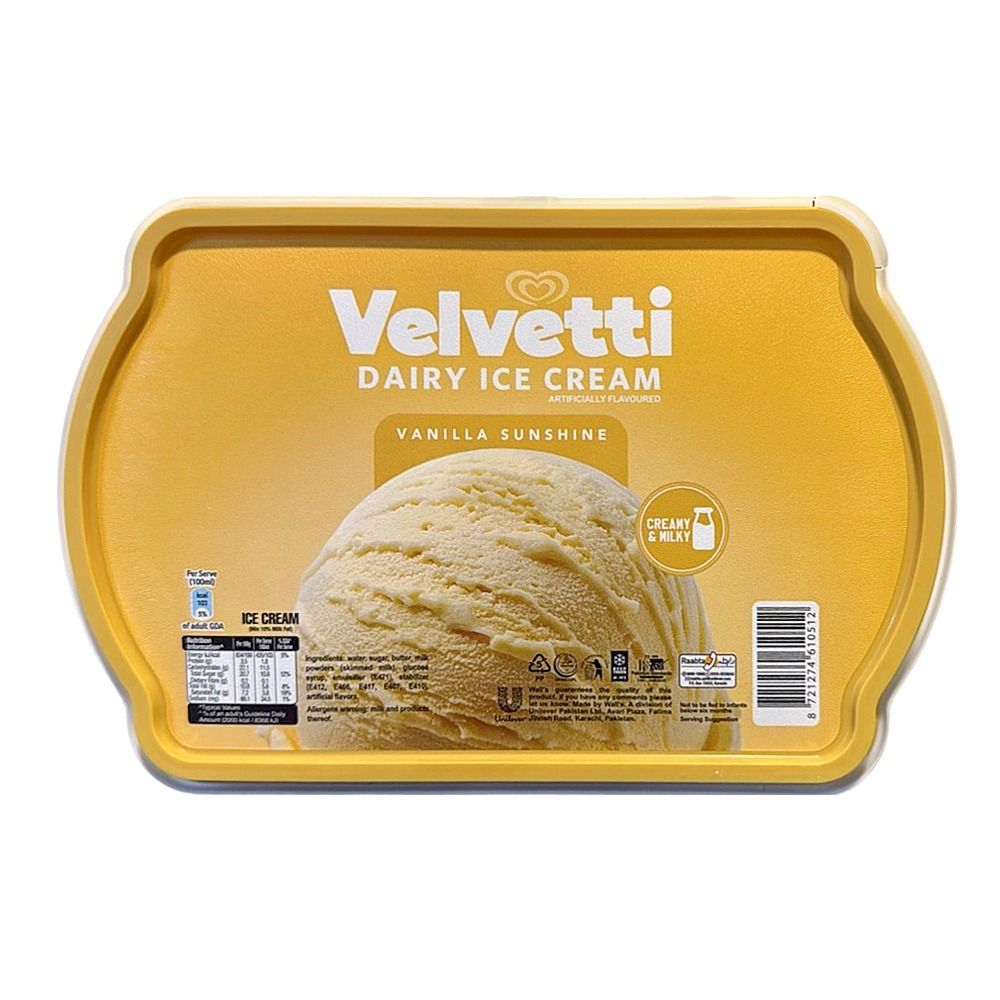 walls velvetti dairy ice cream tub