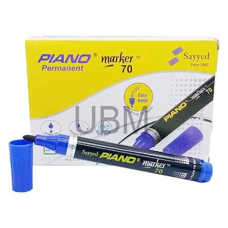 PIANO PERMANENT MARKER BLACK AND BLUE