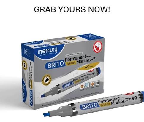 MERCURY BRITOMERCURY BRITO WHITE BOARD MARKER BLUE WHITE BOARD MARKER